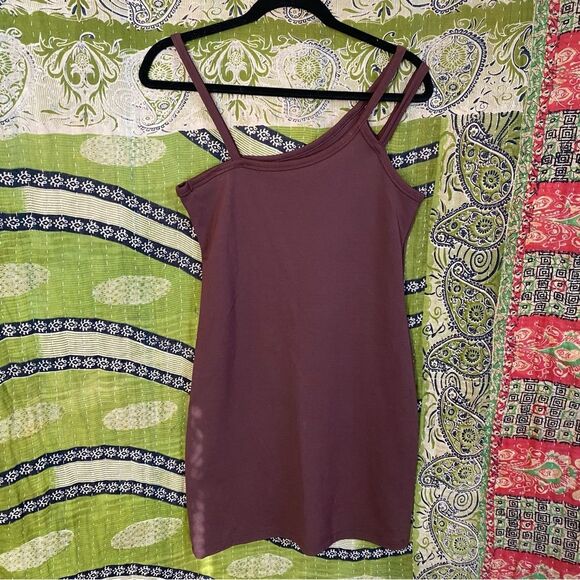 Nike Brown Everyday Mode Asymmetrical Tank Dress Size Medium - Picture 9 of 16
